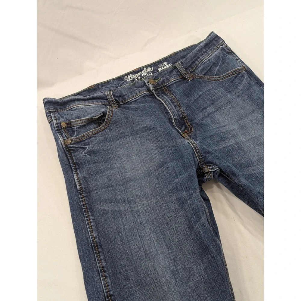 Wrangler Retro Slim Boot Cut 36x32 (35x34 Tag) Dark Wash‎  Jeans Western Rodeo
